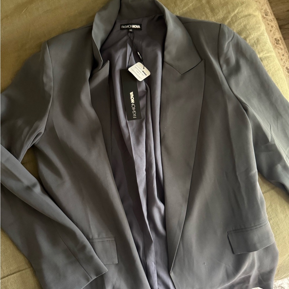 Fashion Nova grey blazer
